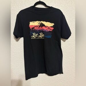 Black Lost Lake Graphic T-Shirt